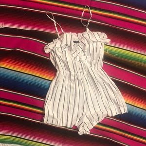 Brandy Melville striped romper M